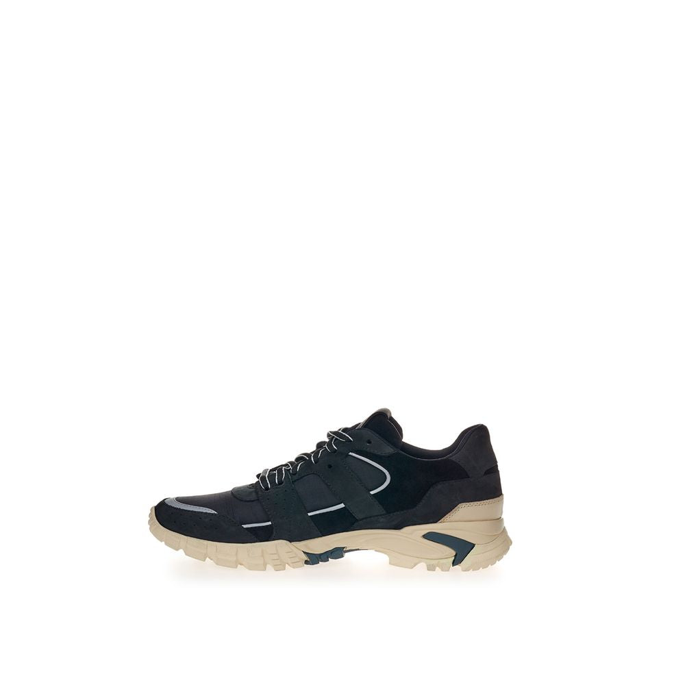 Lardini Schwarze Wildleder-Sneaker aus Leder