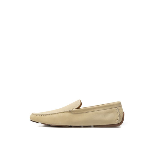 Bally Moccasin aus beigefarbenem Leder
