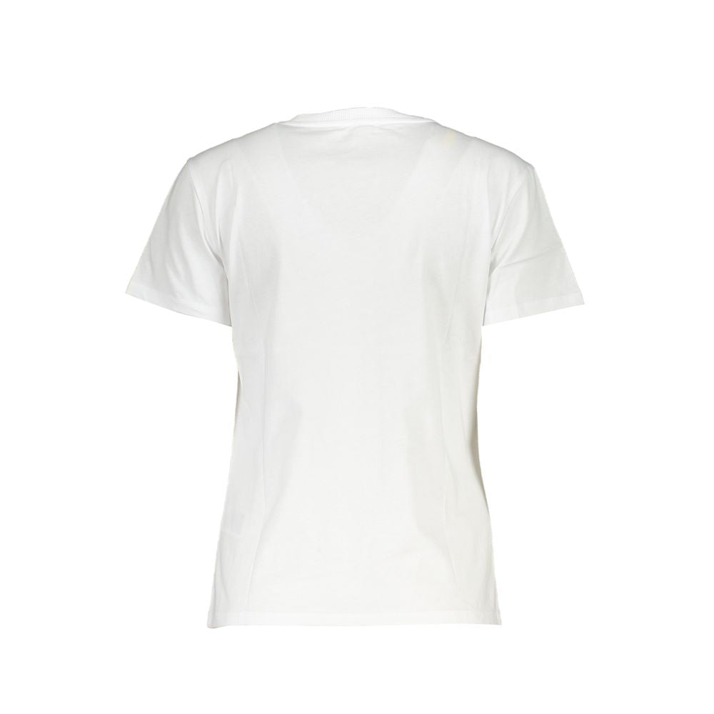 Patrizia Pepe Weißes T-Shirt aus Baumwolle für Frauen