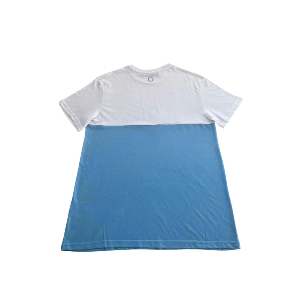 Trussardi Beachwear Hellblaues Baumwolle Herren T-Shirt