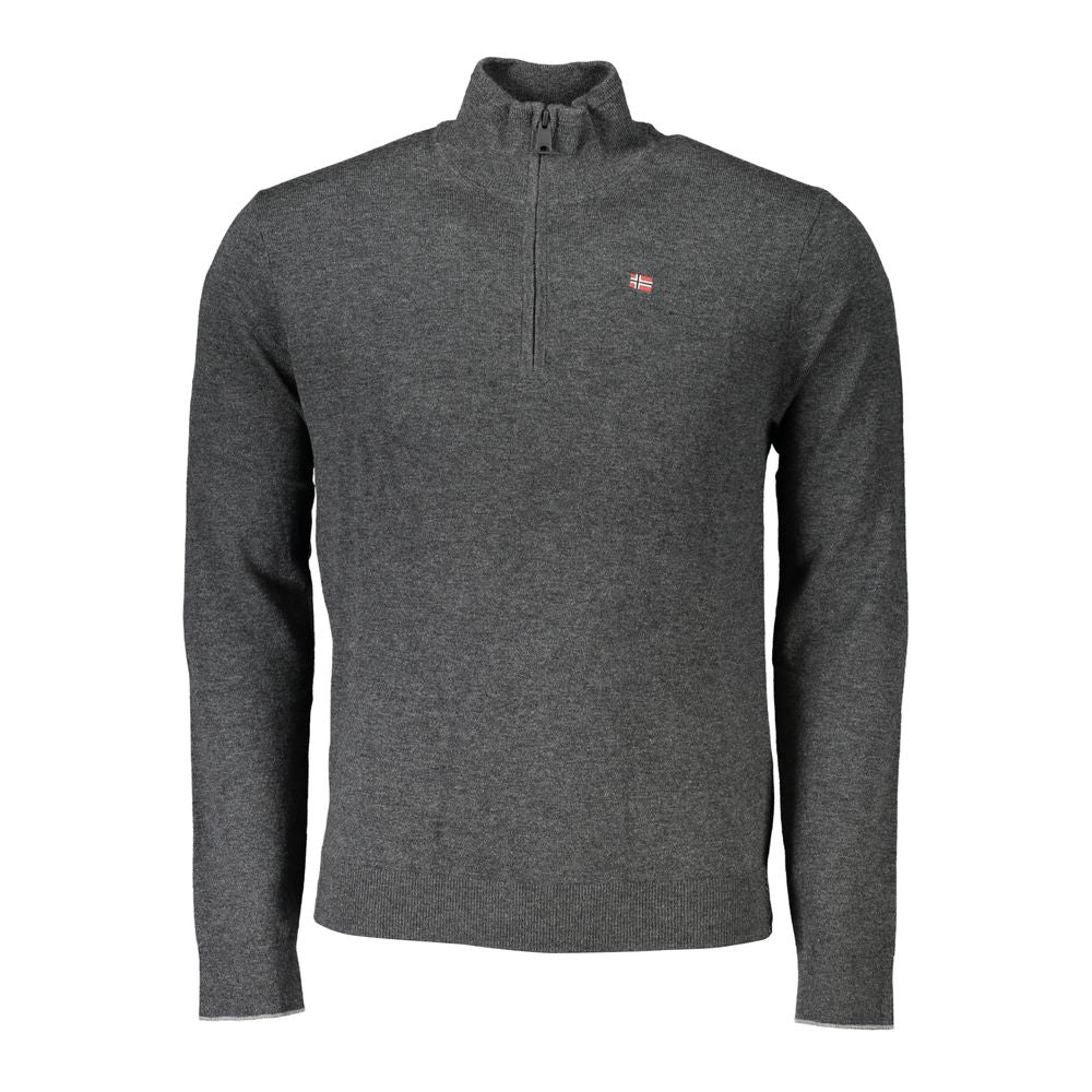 Napapijri Grigio Tessuto Men Sweater