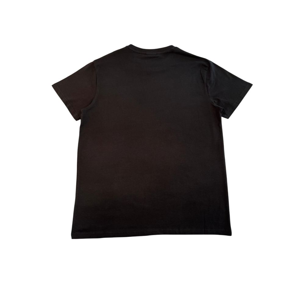 Iceberg Schwarzes Baumwolle Männer T-Shirt