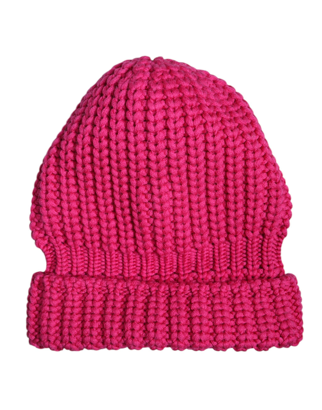Dolce & Gabbana Rosa solide Wolle gestrickt Winter Beanie Hut