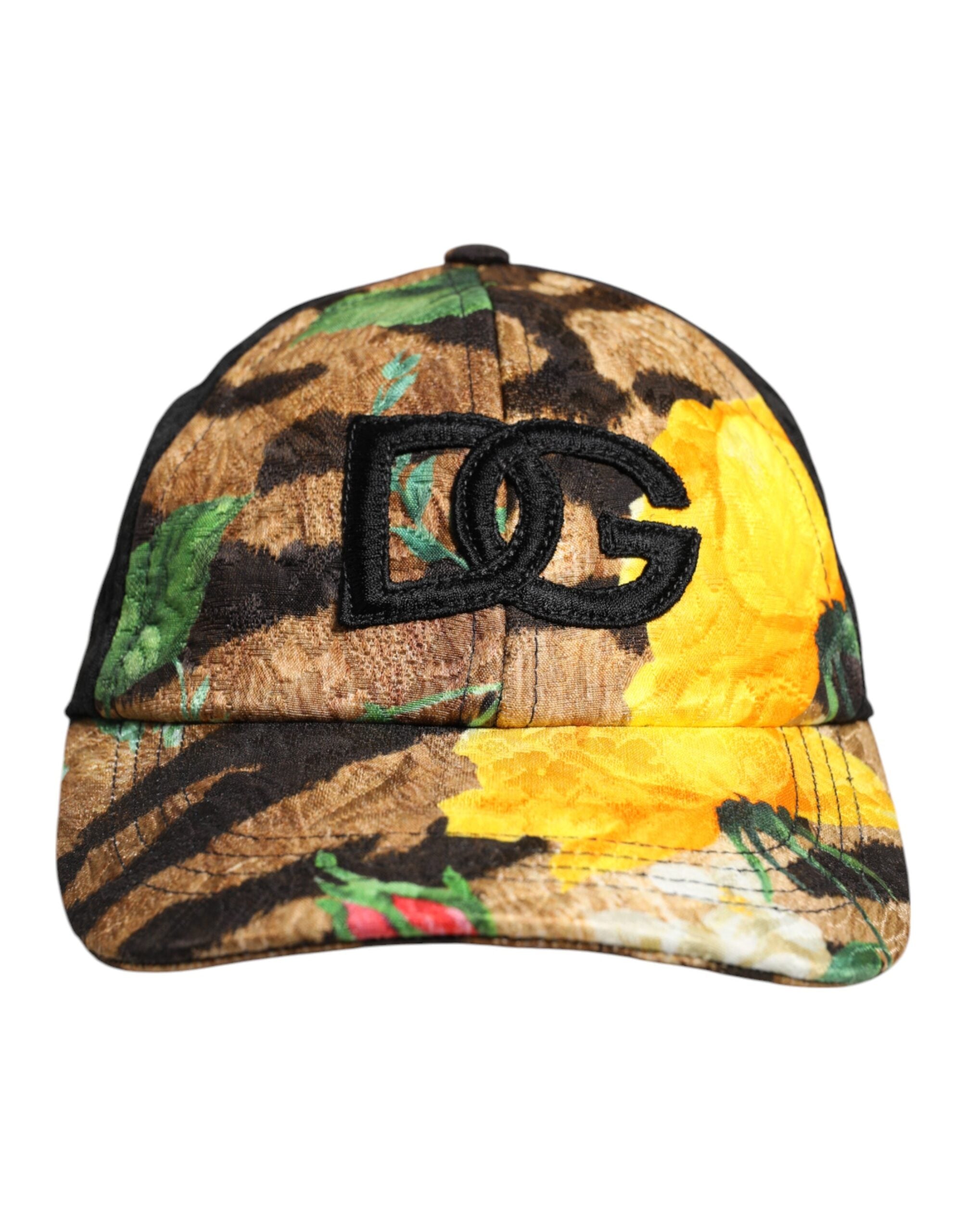 Dolce & Gabbana Multicolor DG Logo Patch 6 Panels Baseballmütze