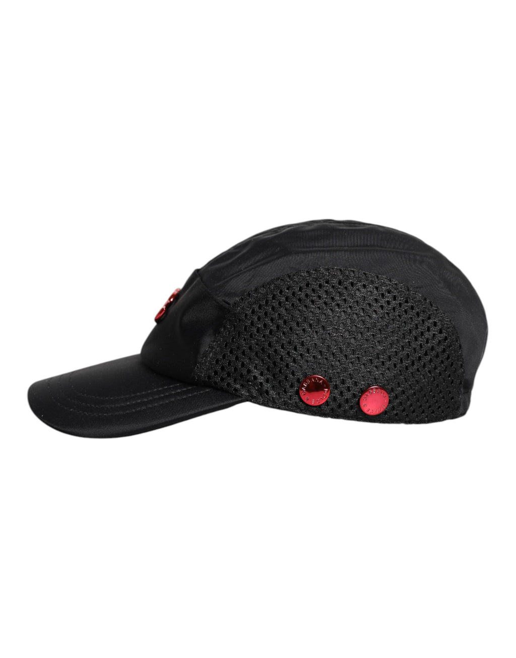 Dolce & Gabbana Schwarze Nylon DG Logo 6 Panels Baseballmütze