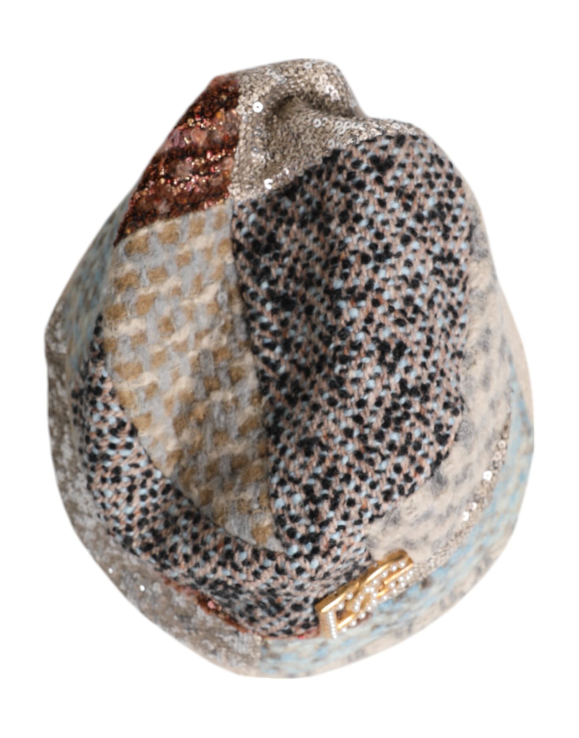 Dolce & Gabbana Multicolor Patchwork verschönert Eimer Hut