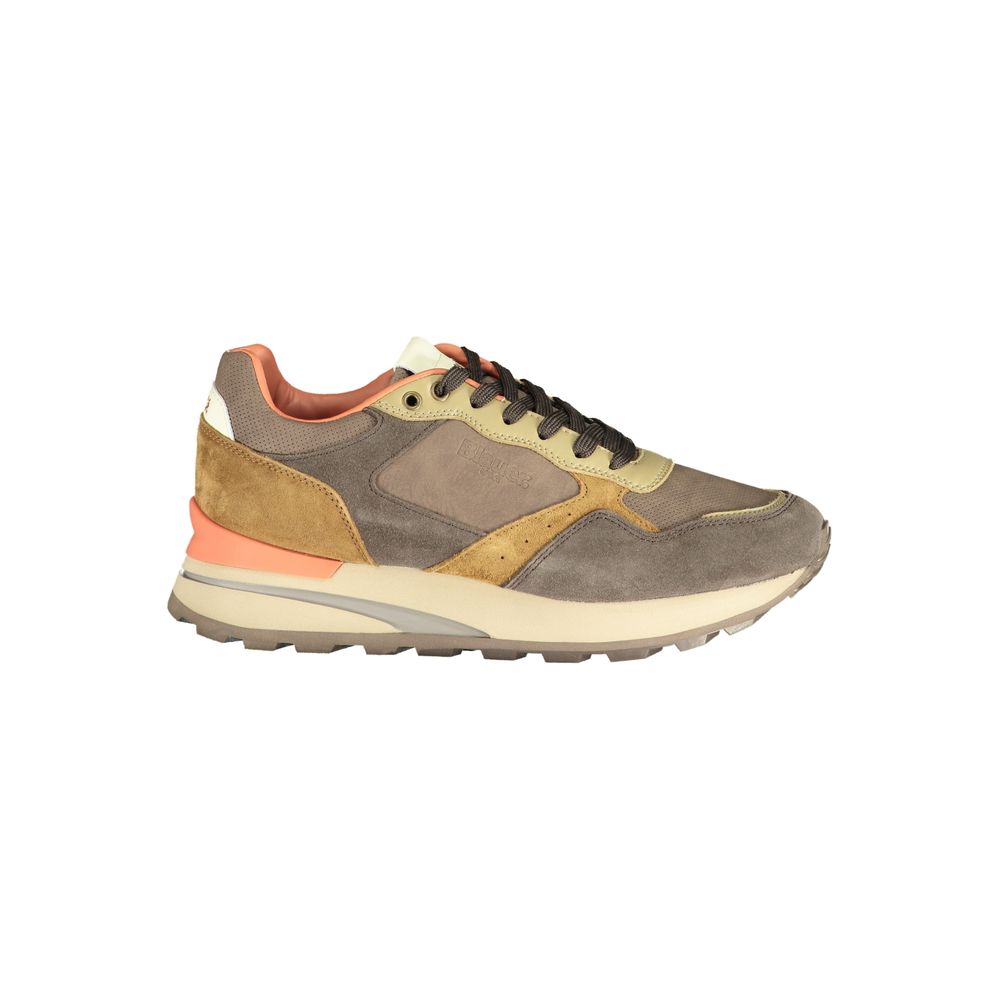 Blauer Braunes Polyethylen Herren Sneaker