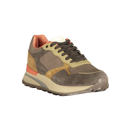 Blauer Brauner Polyethylen Herren-Sneaker