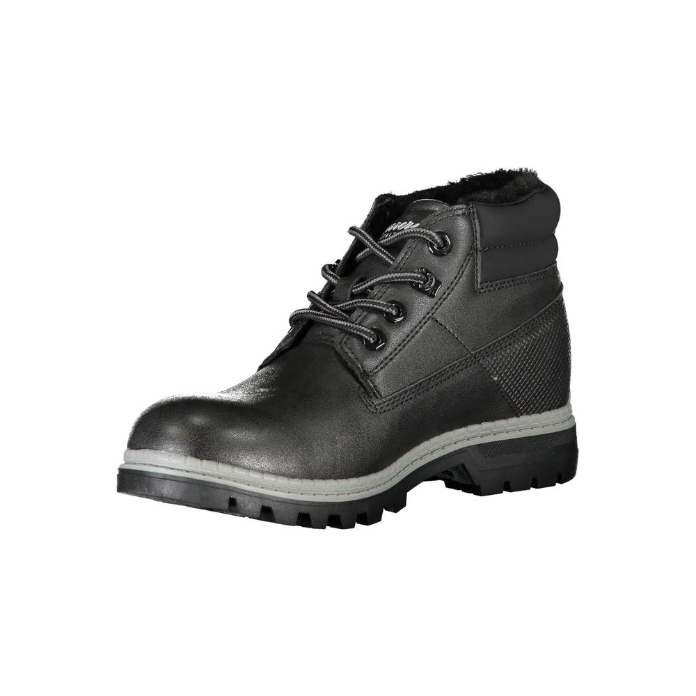 Carrera Black Polyurethane Women Ankle Boot