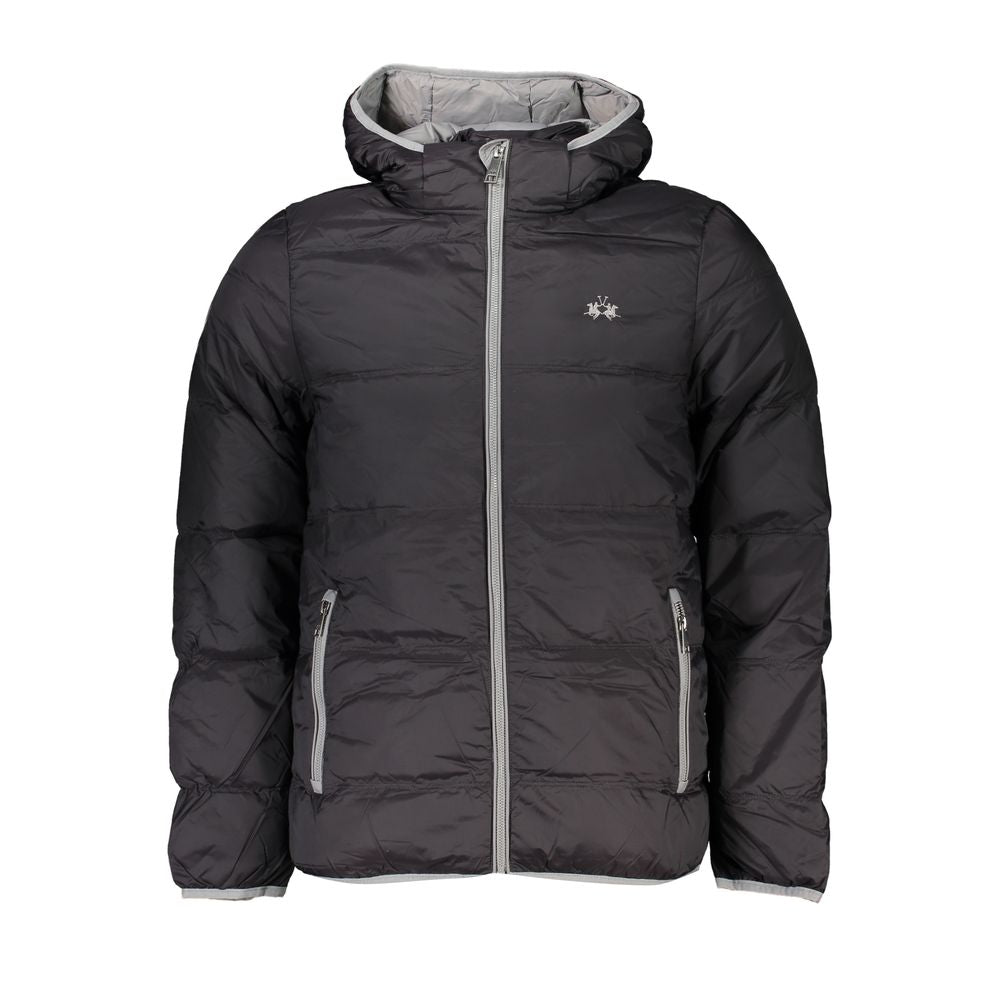 La Martina Schwarze Polyamid Herren Jacke
