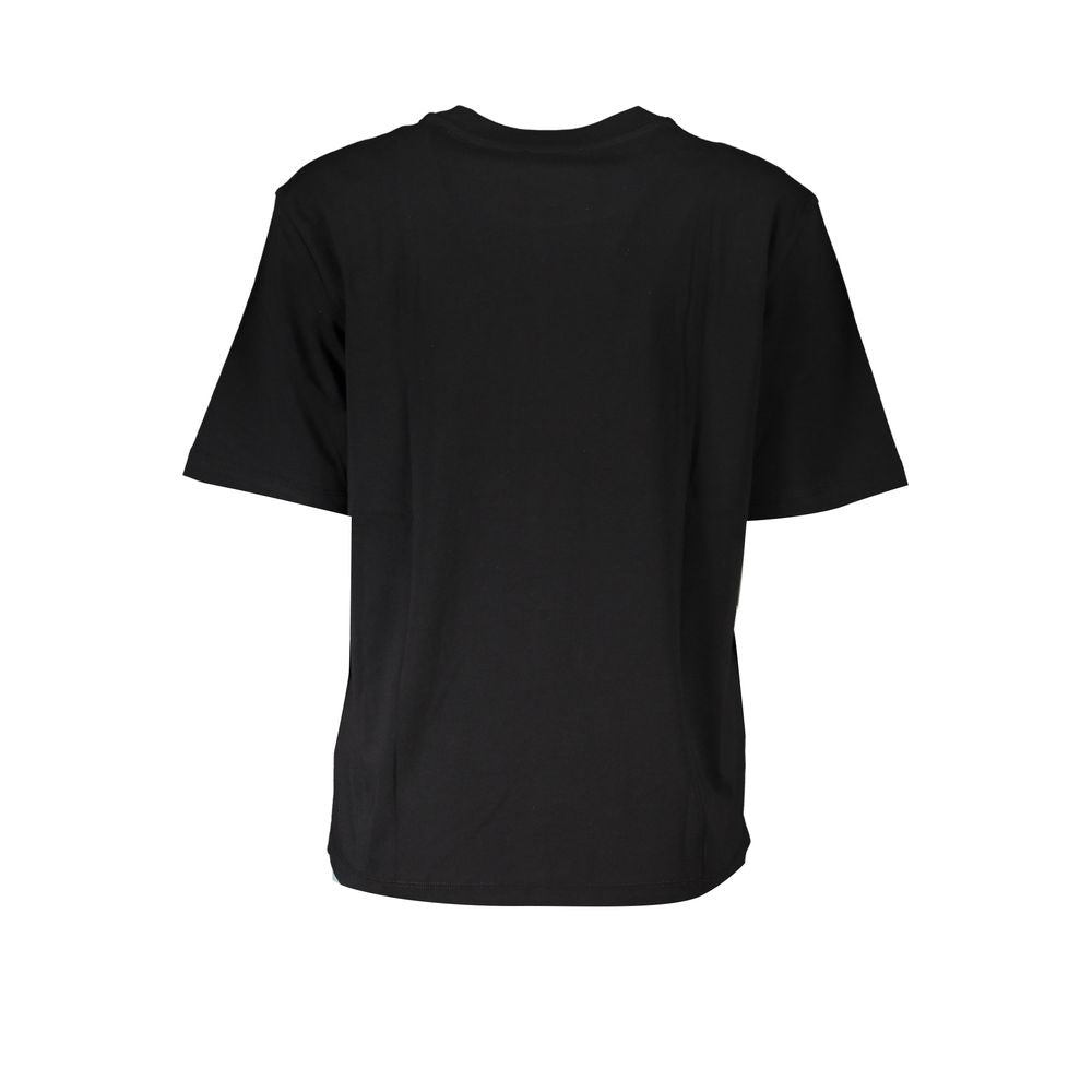 Patrizia Pepe Schwarzes Baumwoll-T-Shirt für Frauen