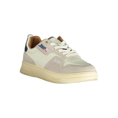 Blauer weißer Polyethylen-Sneaker für Herren