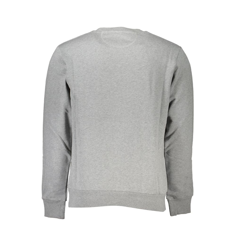 La Martina Graues Baumwoll-Sweatshirt für Männer