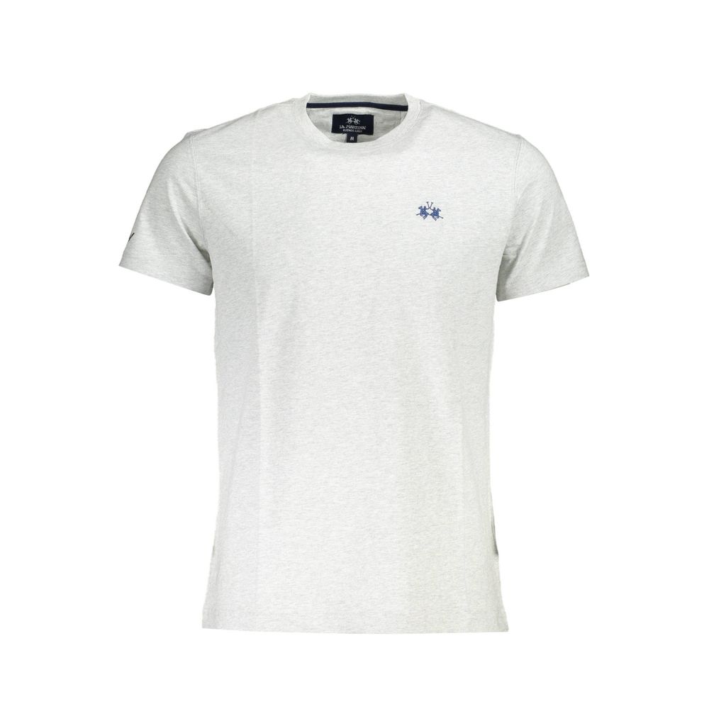 La Martina Braunes Baumwoll-T-Shirt für Männer