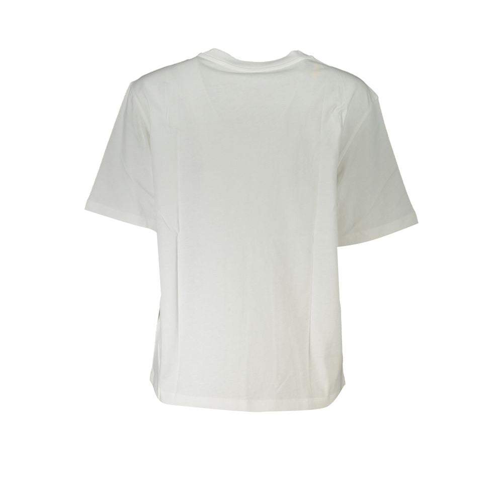 Patrizia Pepe Weißes T-Shirt aus Baumwolle für Frauen