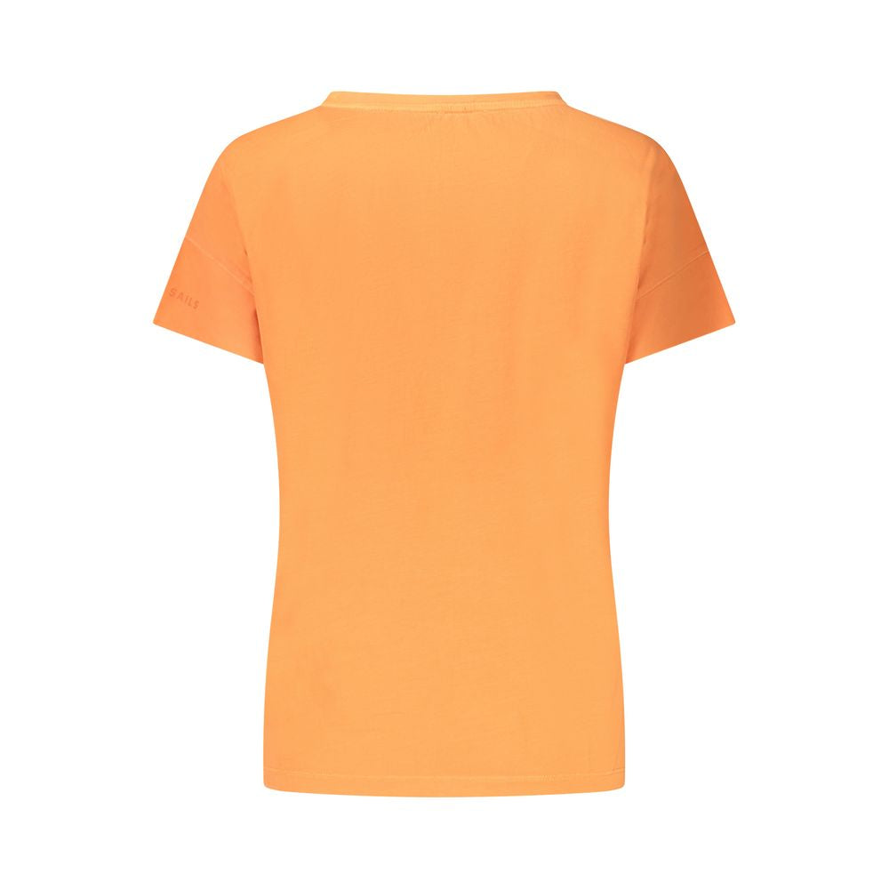 North Sails Orange Cotton Women T-Shirt
