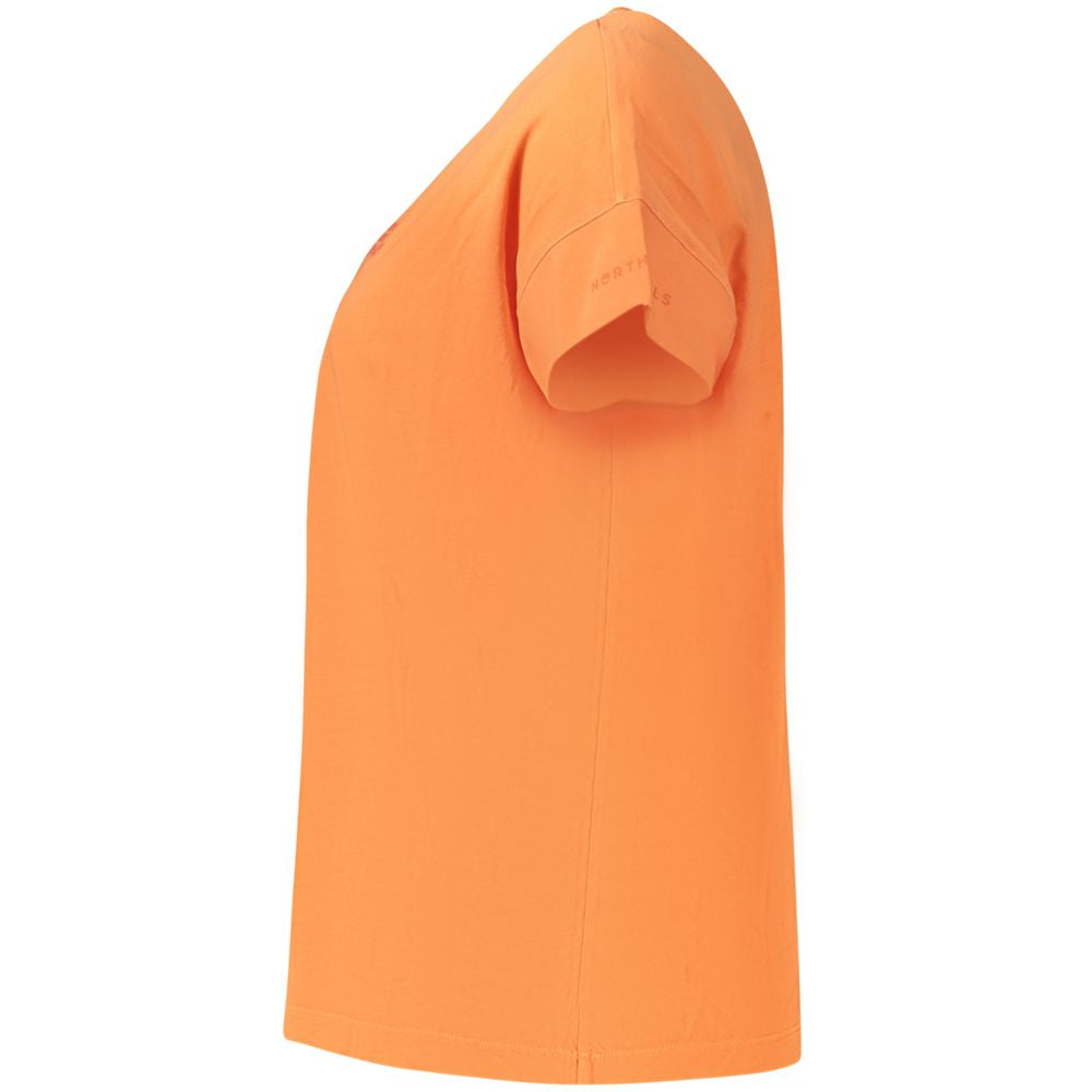 North Sails Orange Cotton Women T-Shirt