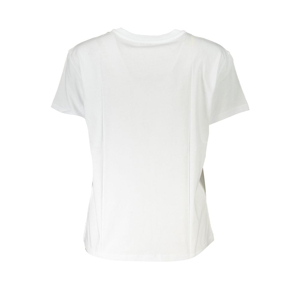 Patrizia Pepe Weißes Baumwoll-T-Shirt für Frauen
