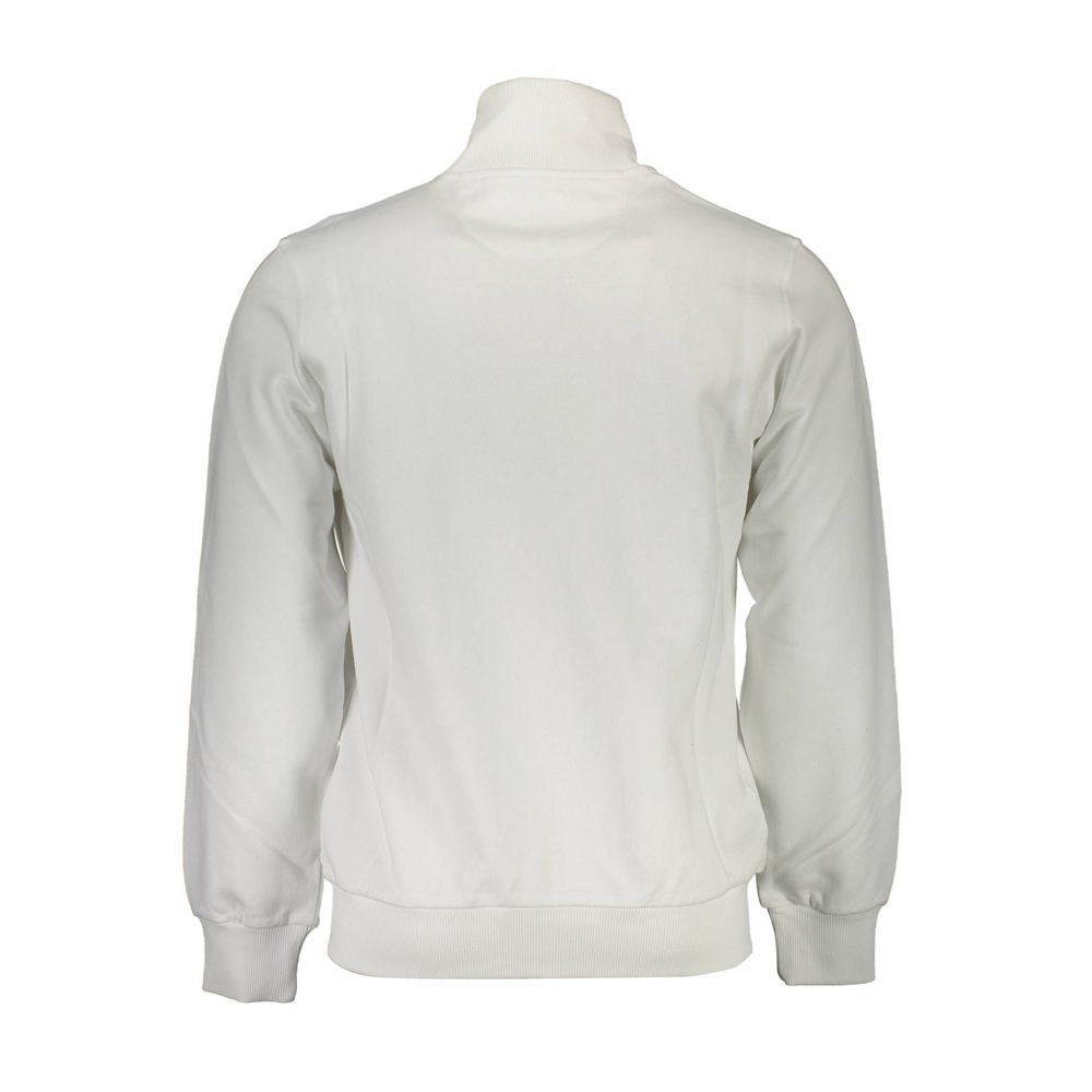 La Martina Weißer Baumwollpullover für Männer