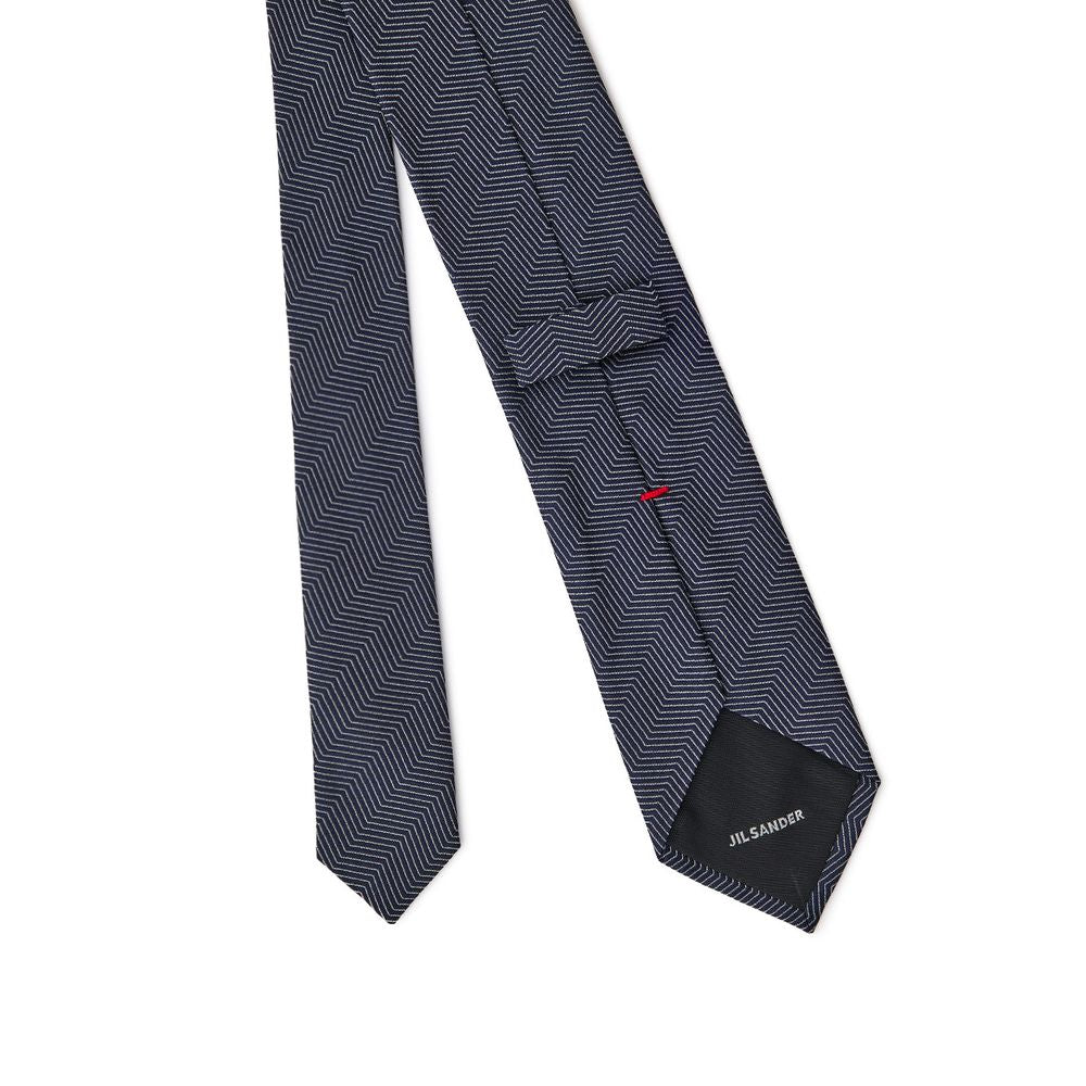 Jil Sander Blaue Seidenkrawatten &amp