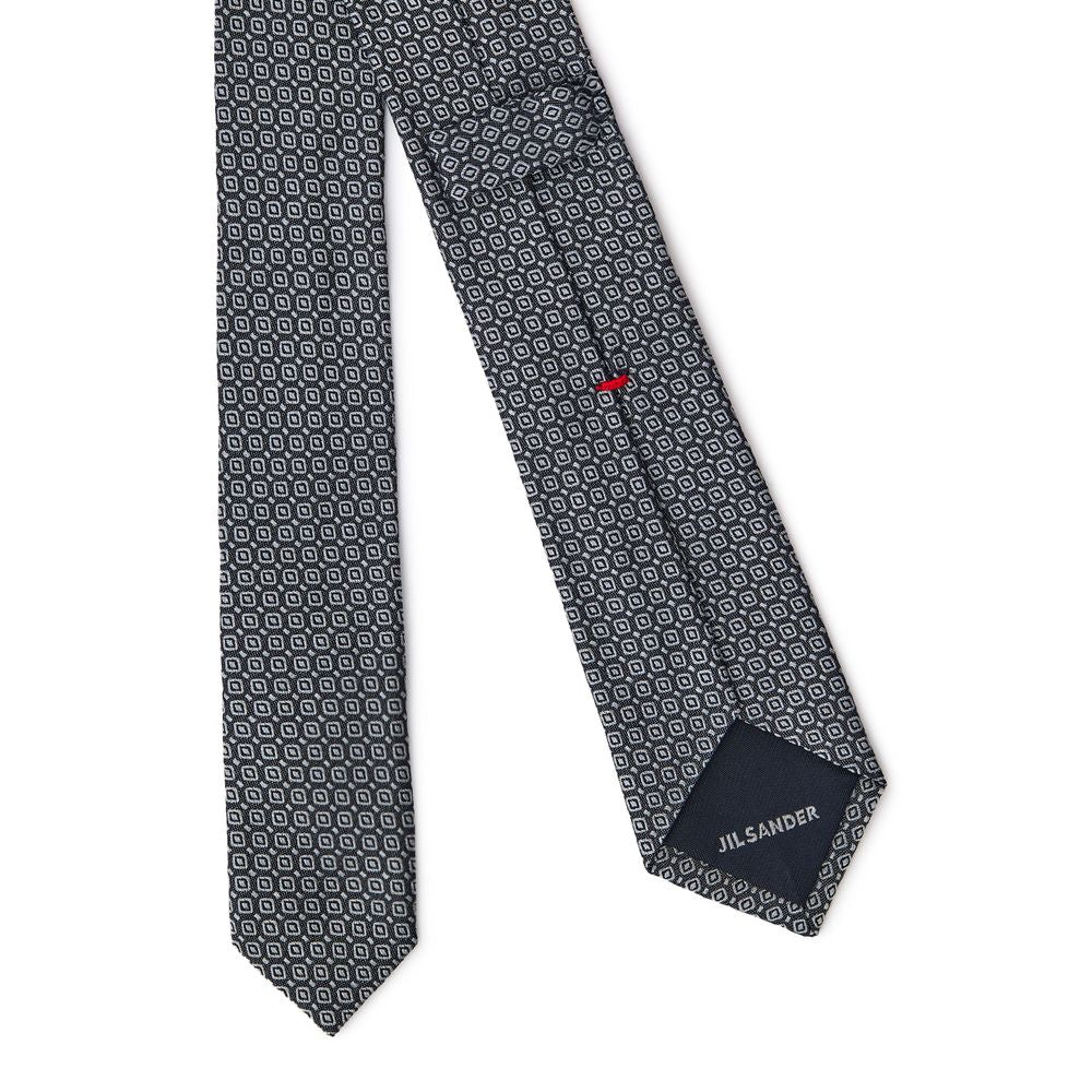 Jil Sander Graue Seidenkrawatten &amp