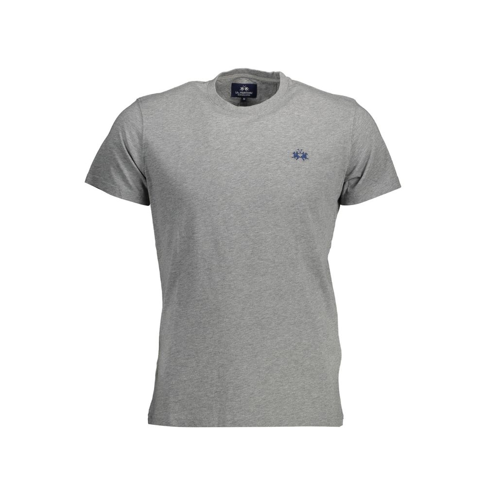 La Martina Braunes Baumwoll-T-Shirt für Männer