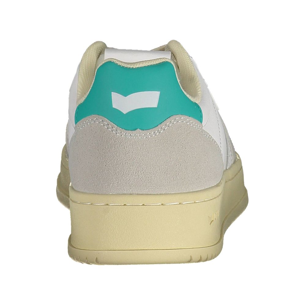 Gas Weißes Kunstleder Damen Sneaker