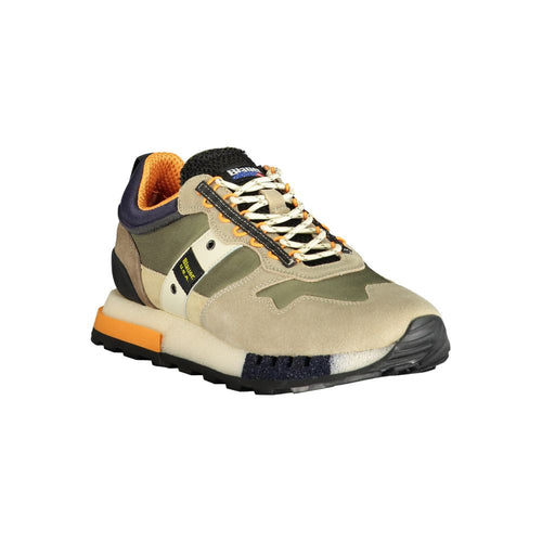 Blaue Grüne Polyethylen Herren Sneaker