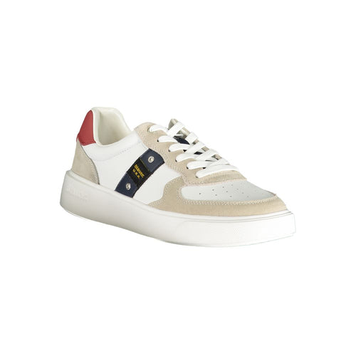 Herren-Sneaker aus blau-weißem Polyethylen