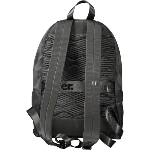 Blue Black Men's Polyester Backpack