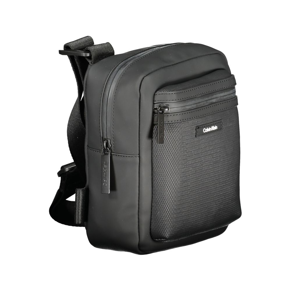 Calvin Klein Schwarze Polyester Männer Umhängetasche