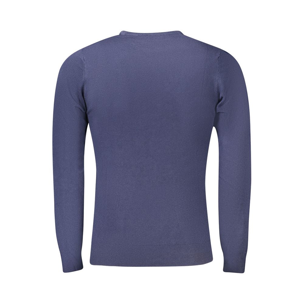 Cavalli Class Blauer Viskose Pullover für Männer