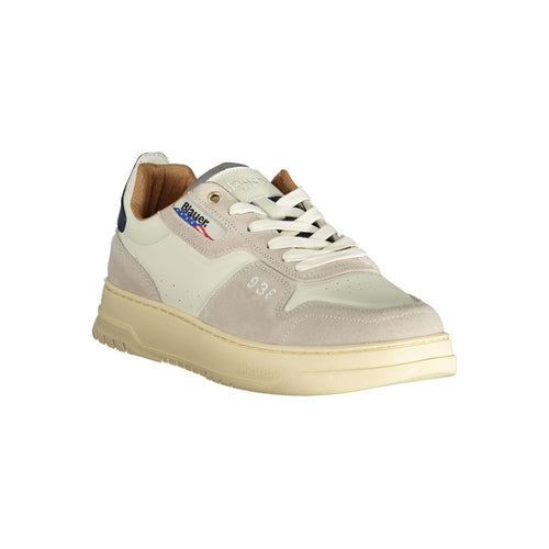 Blau-weißer Herren-Sneaker aus Polyethylen