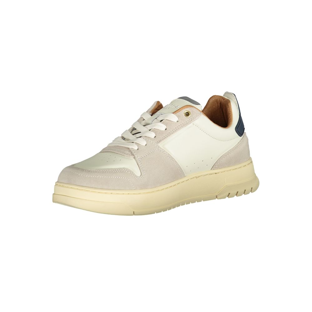 Blauer Weißes Polyethylen Herren Sneaker
