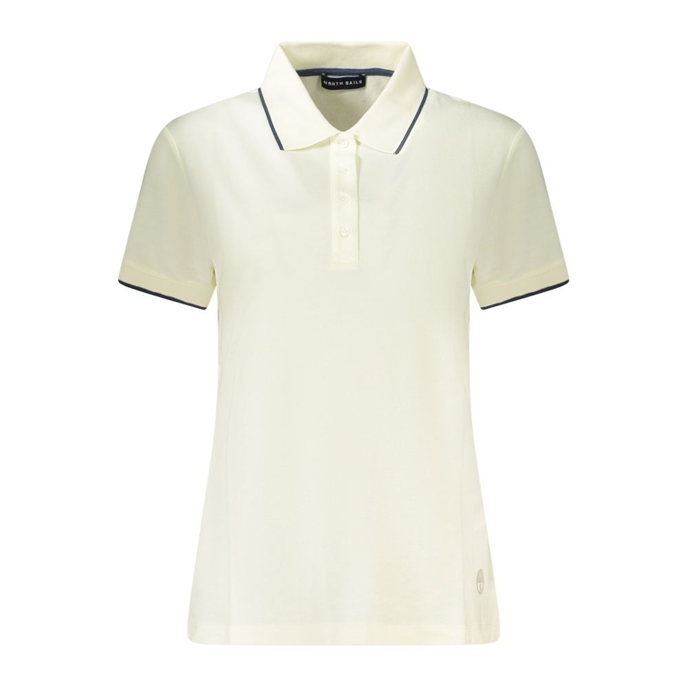 North Sails White Cotton Women Polo Shirt