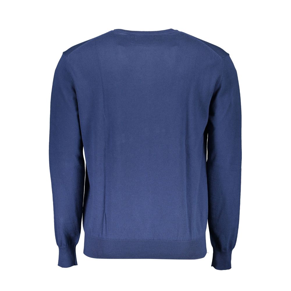 La Martina Blauer Baumwollpullover für Männer