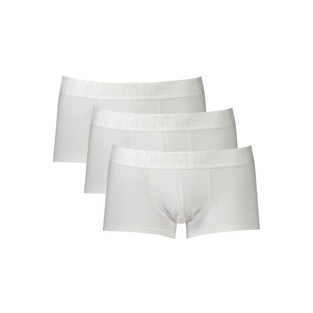 Bikkembergs Weißer Polyester Herren Boxer
