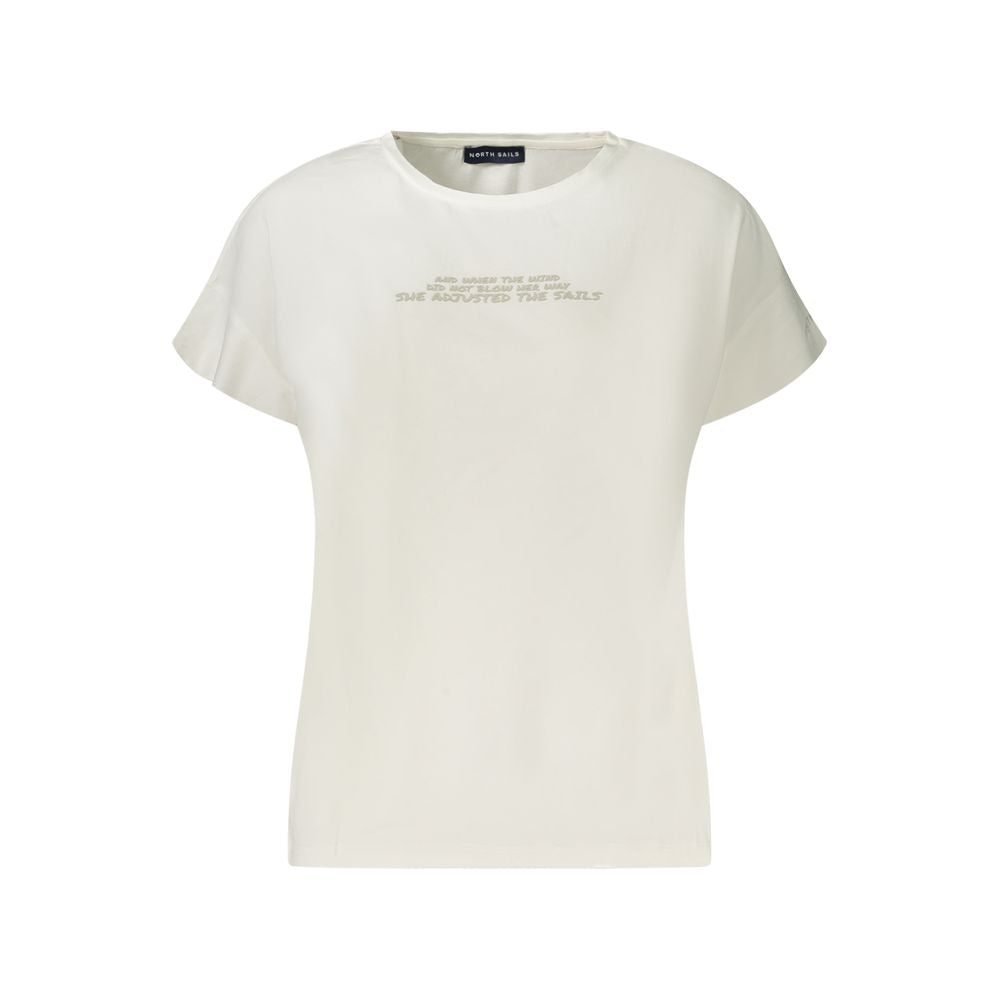 North Sails White Cotton Women T-Shirt