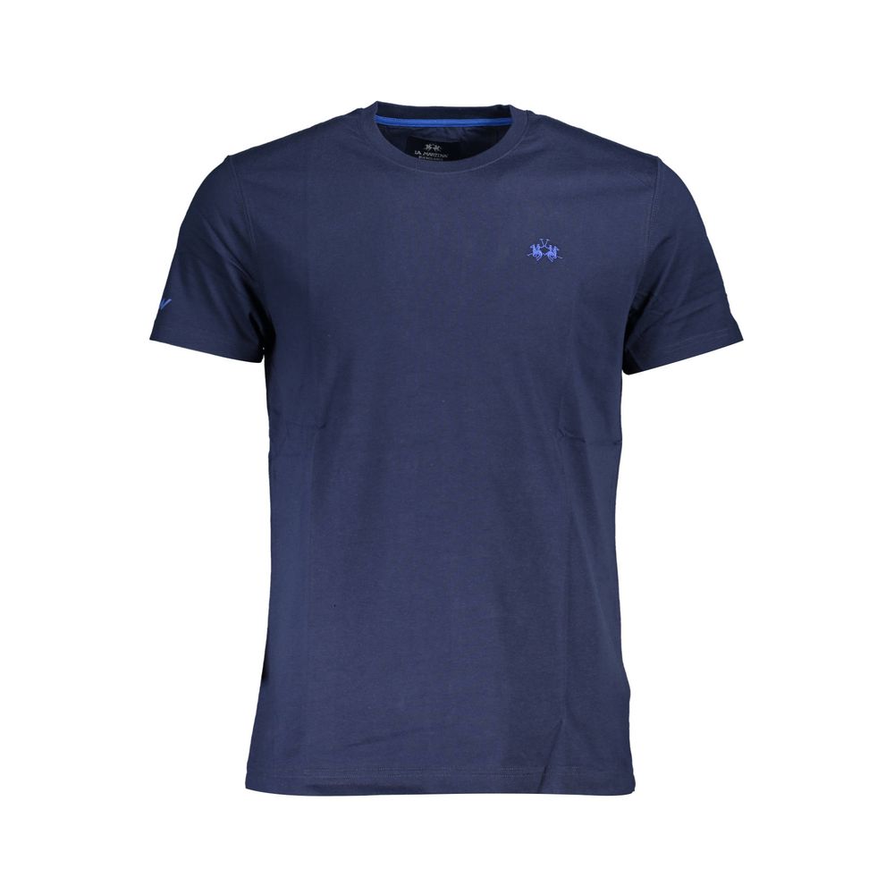 La Martina Blau Baumwolle Männer TShirt