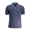 La Martina Blaues Baumwoll-Poloshirt für Männer