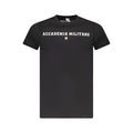 Accademia Militare Schwarzes T-Shirt aus Baumwolle