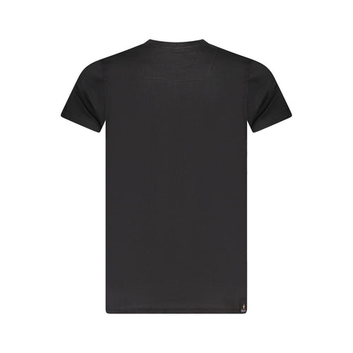 Accademia Militare Schwarzes T-Shirt aus Baumwolle