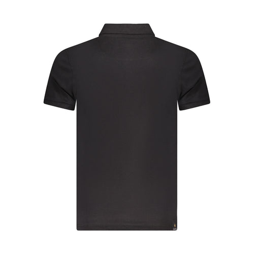Accademia Militare Schwarzes Baumwoll-Poloshirt