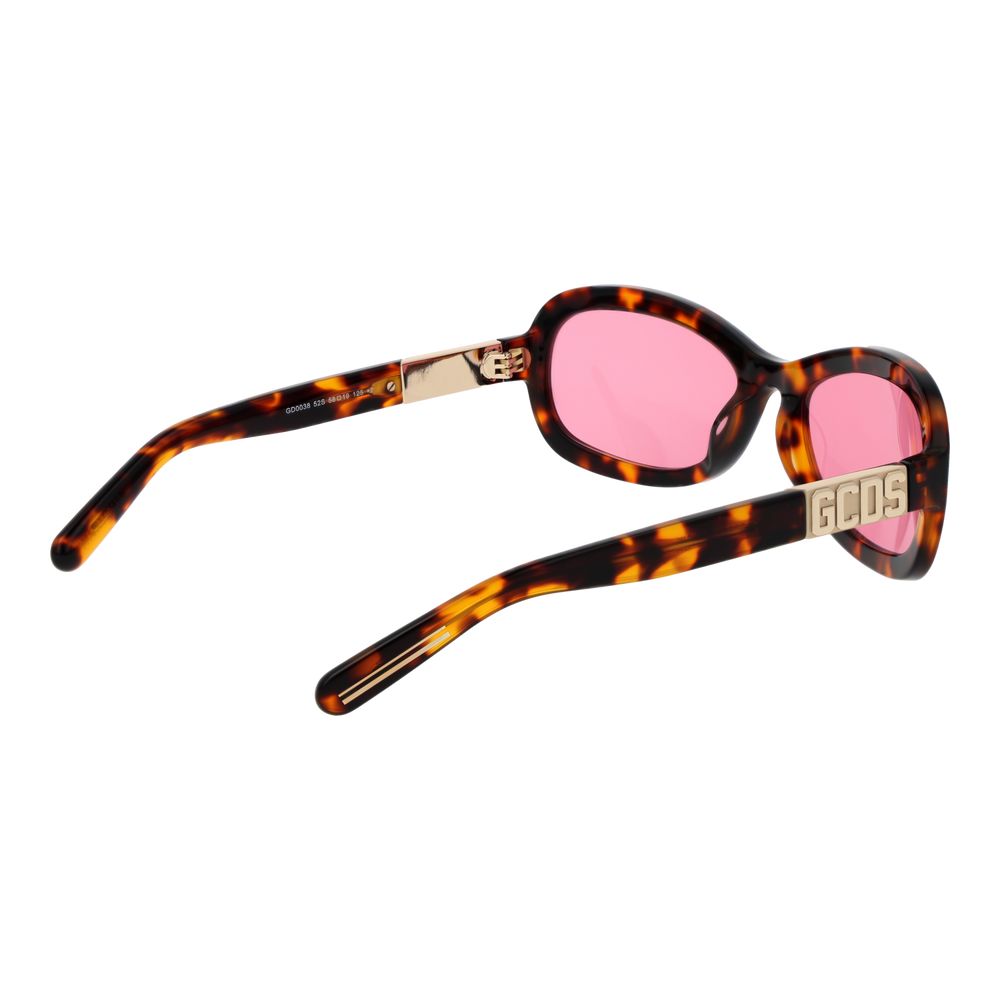 GCDS Braune Sonnenbrille aus Acetat