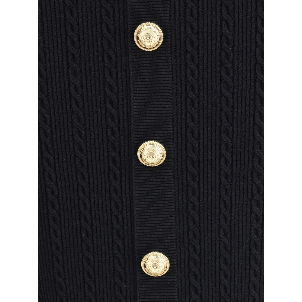 Balmain Midirock aus Strick