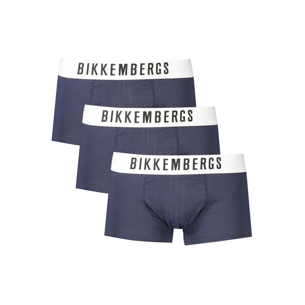 Bikkembergs Blaue Baumwollunterwäsche