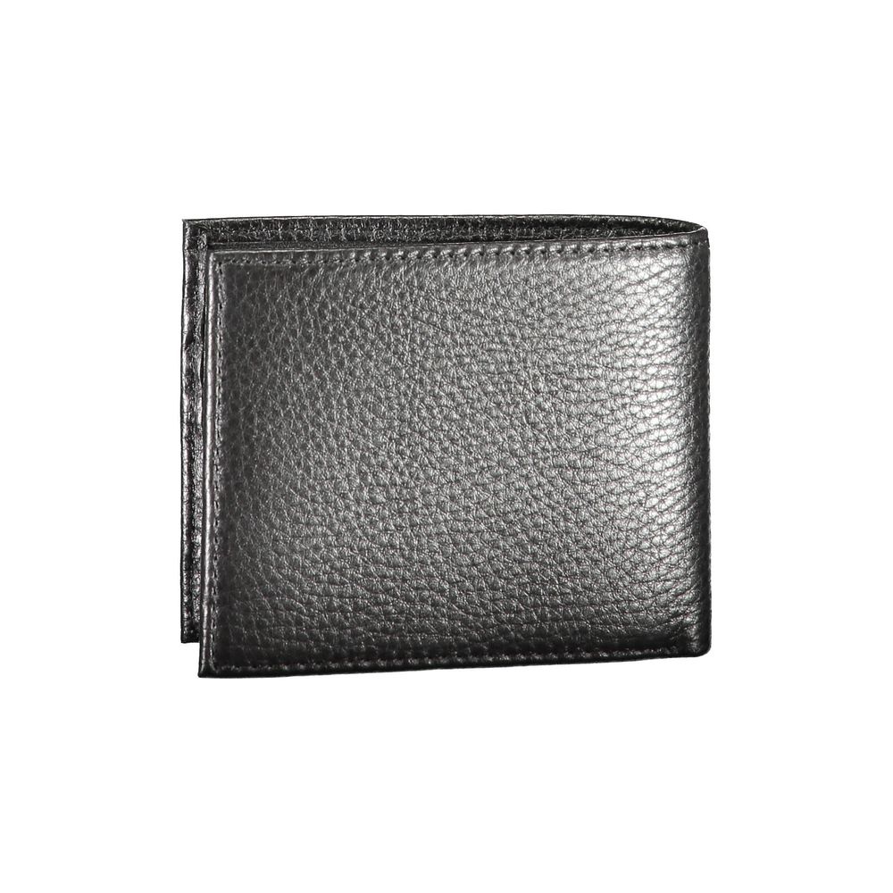 Tommy Hilfiger Schwarzes Leder Portemonnaie