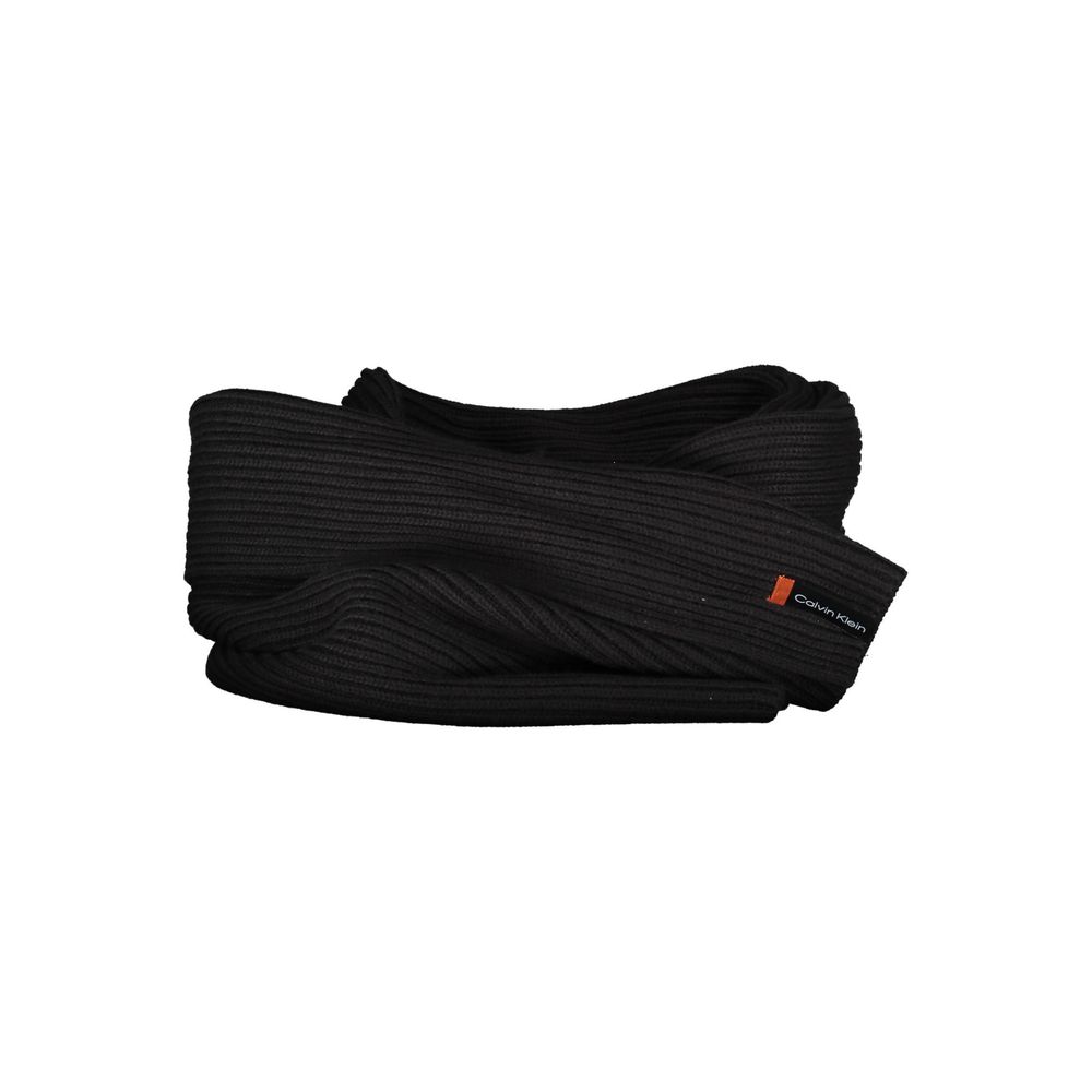 Calvin Klein Schwarzer Baumwollschal