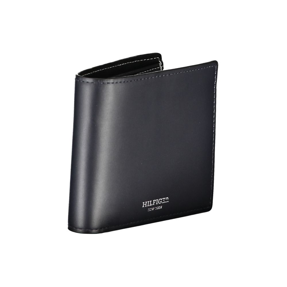 Tommy Hilfiger Blaues Leder Portemonnaie