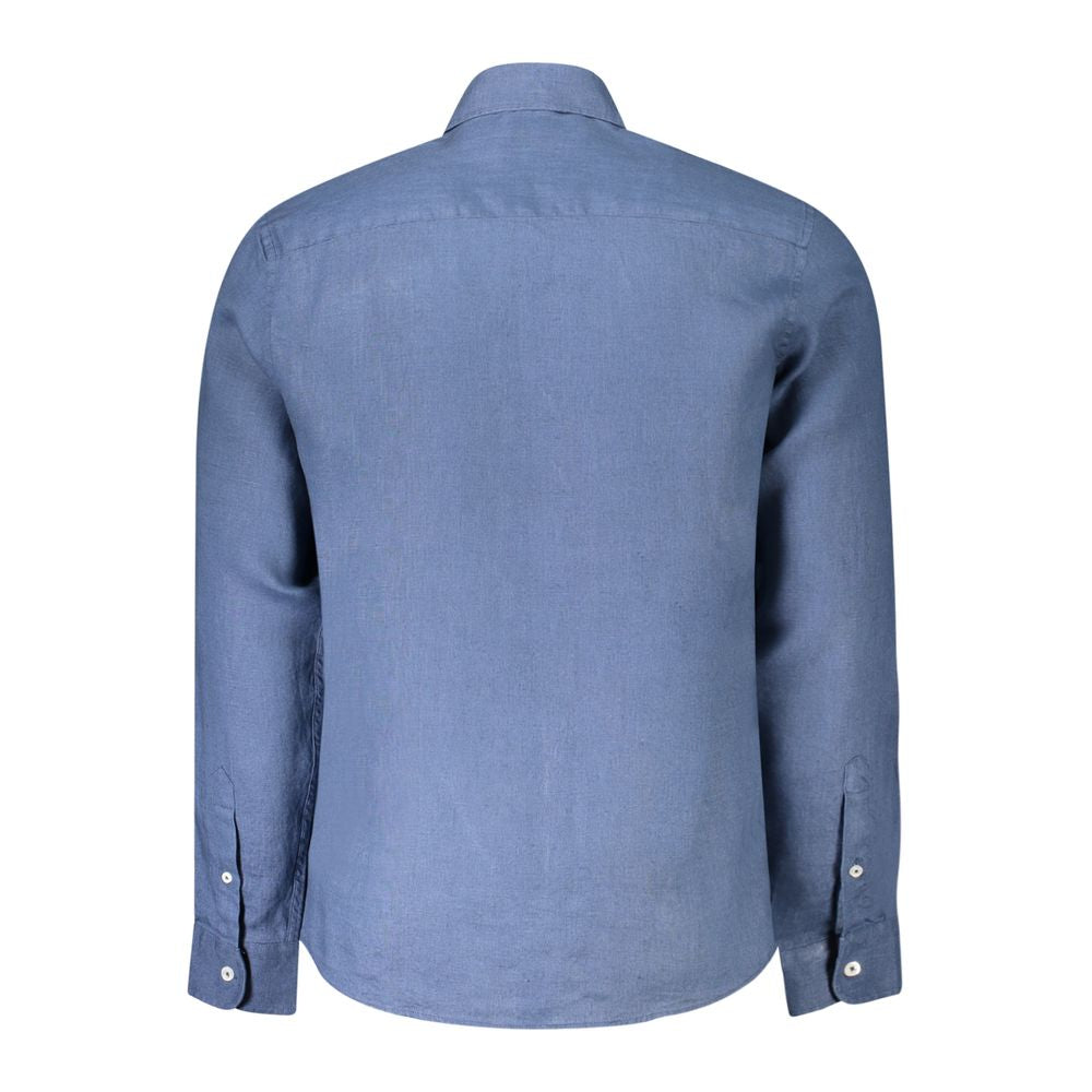 North Sails Blu Lino Men Shirt